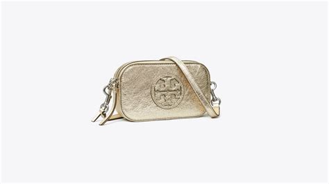 mini miller metallic crossbody bag